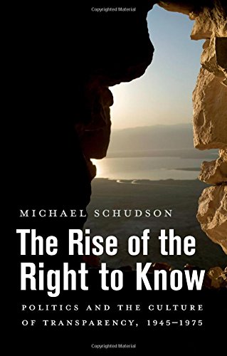The cover of The Rise of the Right to Know: Politics and the Culture of Transparency, 1945-1975