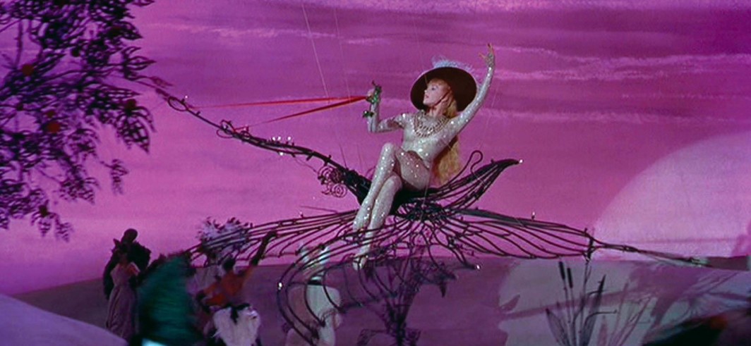 Shirley MacLaine as Simone Pistache in Can-Can, directed by Walter Lang, set design by Tony Duquette, 1960.