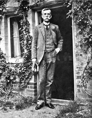 Oliver Wendell Holmes during a visit to the United Kingdom, ca. 1890.