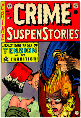 Cover of EC’s Crime SuspenStories no. 22, 1954.