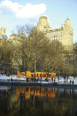 Christo and Jeanne-Claude, The Gates, 1979–2005, Central Park, New York, 2005.