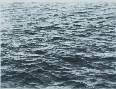 Vija Celmins, Untitled (Big Sea #1), 1969, graphite and acrylic on paper.