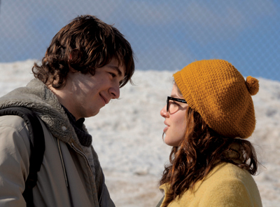 Michael Angarano as Arthur Parkinson and Olivia Thirlby as Lila Raybern in Snow Angels, directed by David Gordon Green, 2008