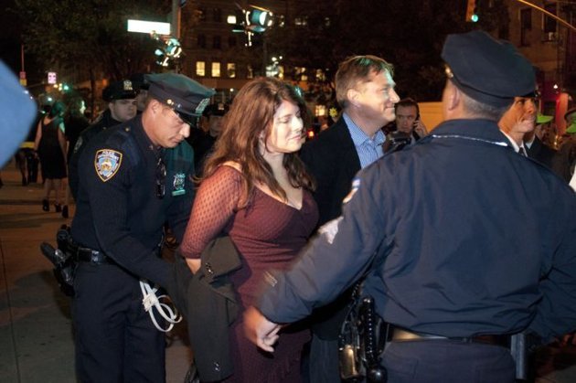 Naomi Wolff arrested while occupying Wall Street.