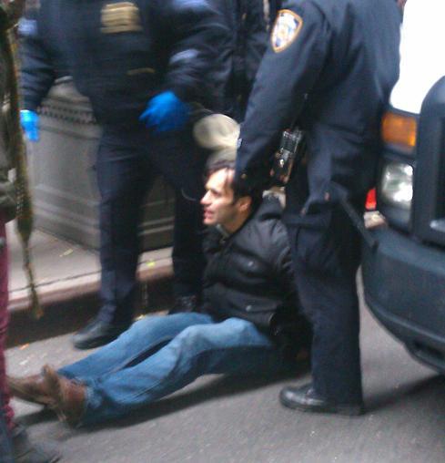 Keith Gessen getting arrested.
