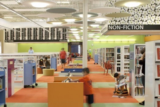 Meyer, Scherer & Rockcastle’s design of the McAllen Pubilc Library (formerly a Wal-Mart) in Texas.
