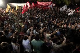Protests in Greece after the closure of the ERT, the state-run radio and TV broadcaster.