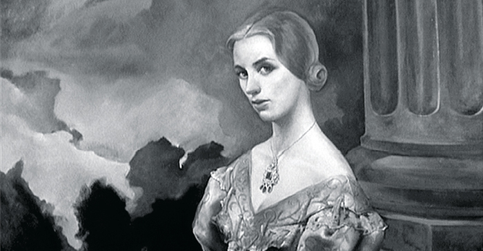 Portrait of Carlotta Valdes painted by John Ferren, from Alfred Hitchcock’s Vertigo, 1958.
