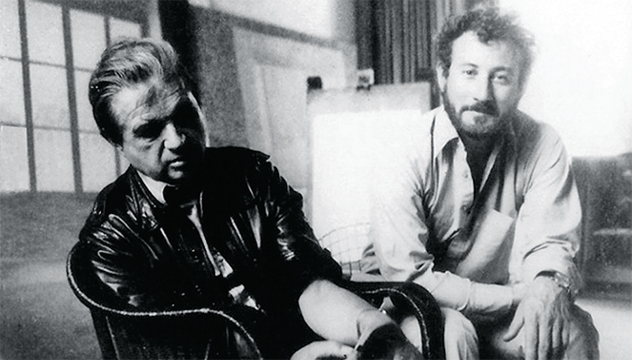 Francis Bacon and Michael Peppiatt, ca. 1975.