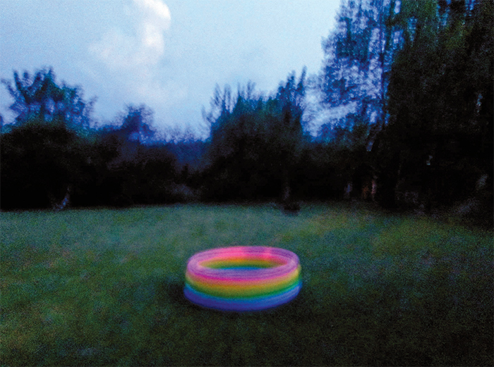 Nan Goldin, Kid’s rubber pool, Visteru, Sweden, 2010, Cibachrome, 30 × 40".  © Nan Goldin.