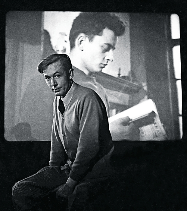 Robert Bresson at a screening of Diary of a Country Priest, ca. 1951. © Robert Doisneau/Rapho
