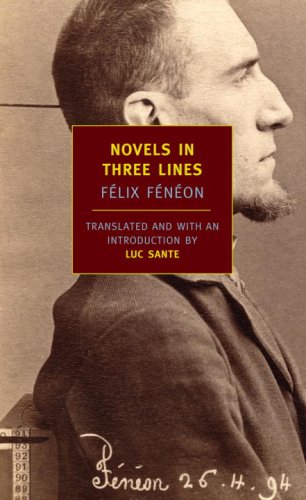 The cover of Novels in Three Lines (New York Review Books Classics)