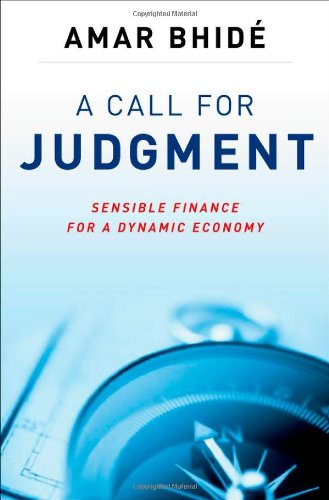 The cover of A Call for Judgment: Sensible Finance for a Dynamic Economy