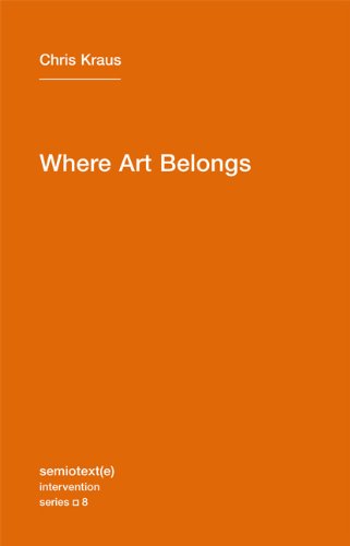 The cover of Where Art Belongs (Semiotext(e) / Intervention)