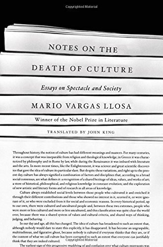 The cover of Notes on the Death of Culture: Essays on Spectacle and Society