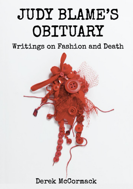 The cover of Judy Blame's Obituary: Writings on Fashion and Death
