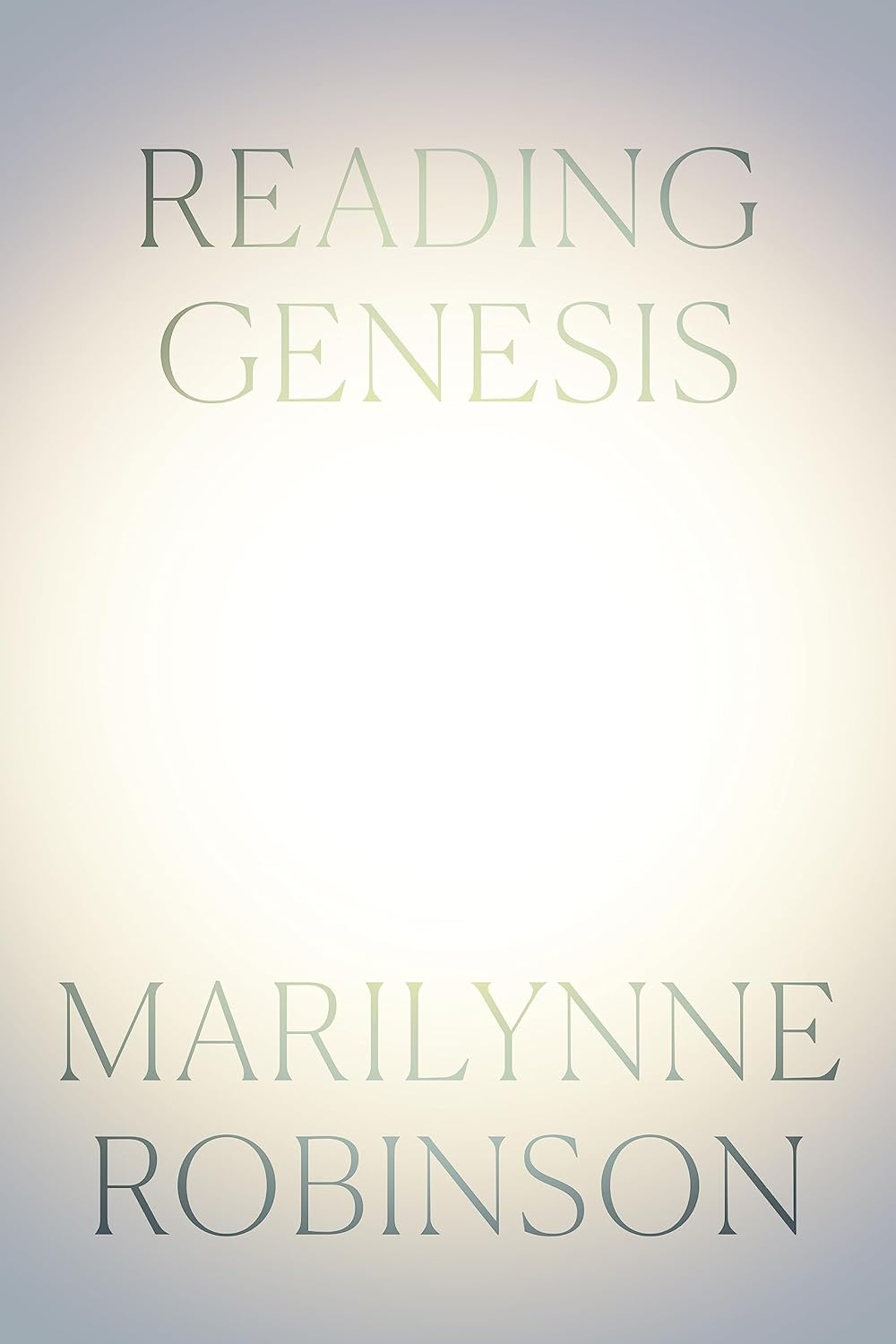 The cover of Reading Genesis