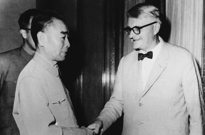 Joseph Needham meeting Zhou Enlai, 1964.