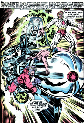 The climax of “The Glory Boat,” from New Gods no. 6, December 1971.