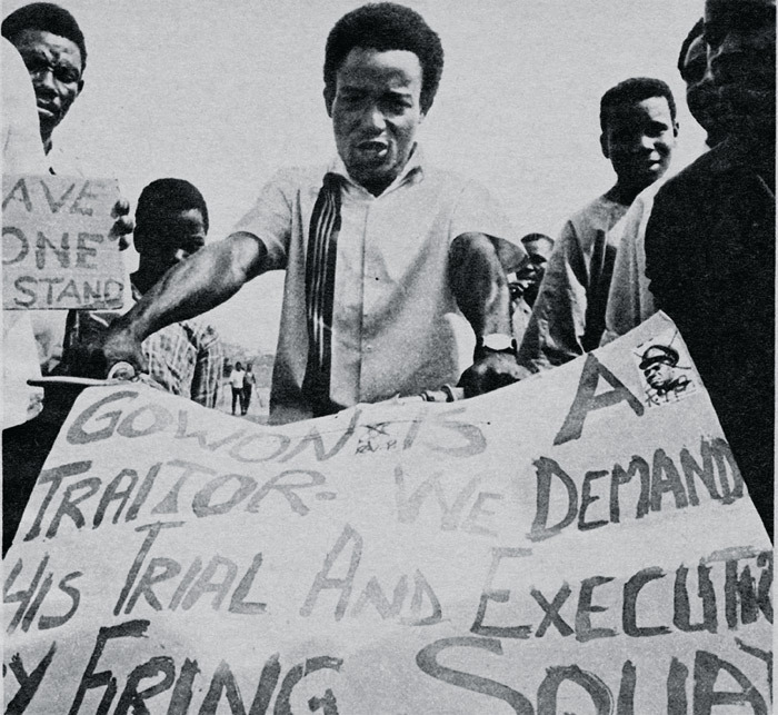 Biafrans demonstrating, 1968.
