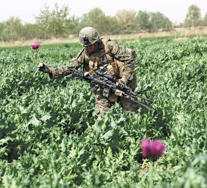 US Marine, Helmand Province, Afghanistan, March 25, 2011.