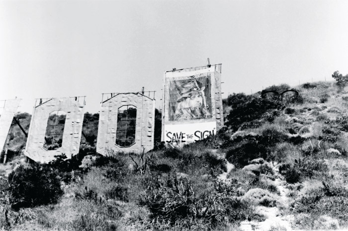 The Hollywood Sign, Los Angeles, ca. 1973.