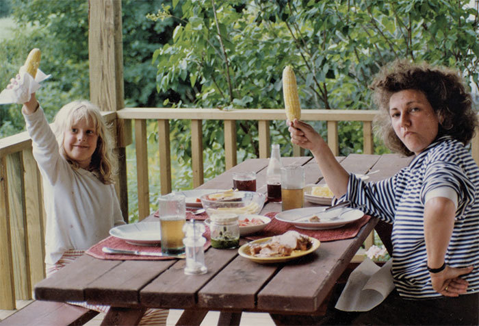 Laurie Colwin and her daughter Rosa, ca. 1990.