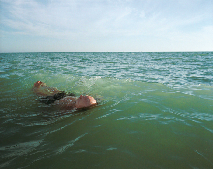 Doug Dubois, My father in the ocean, Naples, FL, 2006, ink-jet print, 24 × 30".