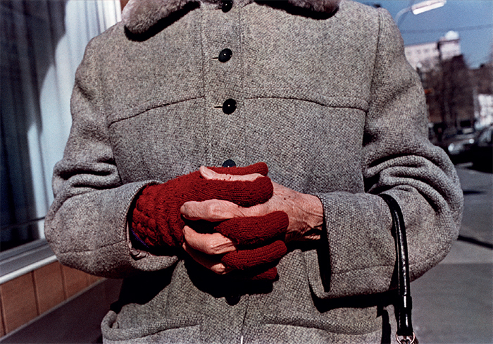 Mark Cohen, One Red Glove, 1975, dye-transfer print, 11 × 14".