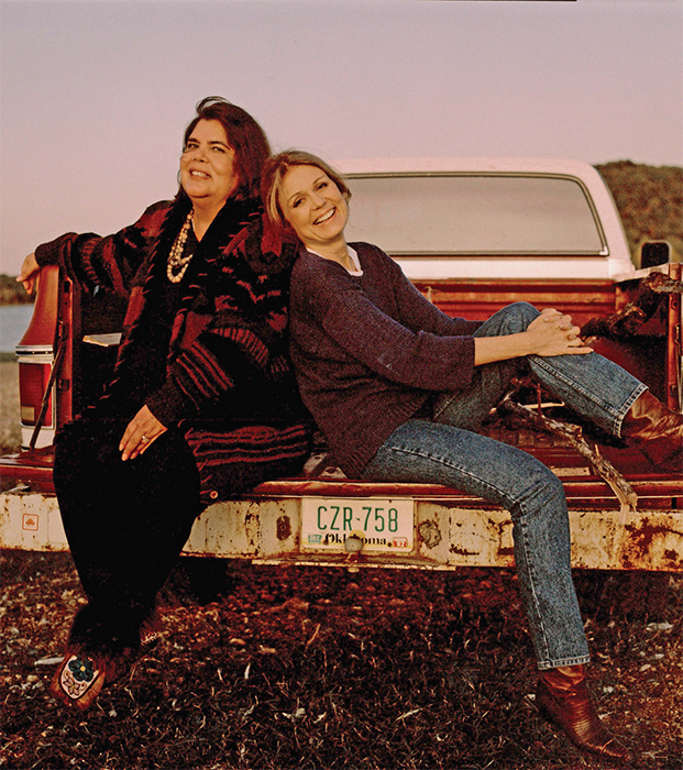 Wilma Mankiller and Gloria Steinem, 1991.