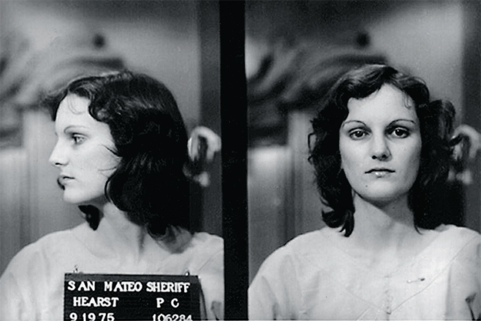 Patricia Hearst’s mugshot, 1975. FBI.