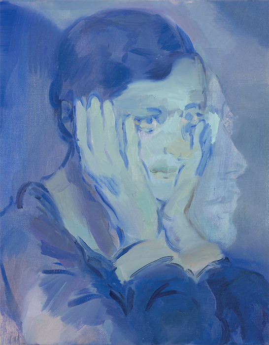 Kaye Donachie, Against the mass of night, 2013, oil on canvas, 19 7/8 × 16". © Kaye Donachie, courtesy Maureen Paley, London