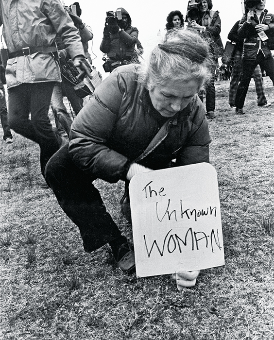 Grace Paley at the Women’s Pentagon Action protest, Washington, DC, 1980. Dorothy Marder.