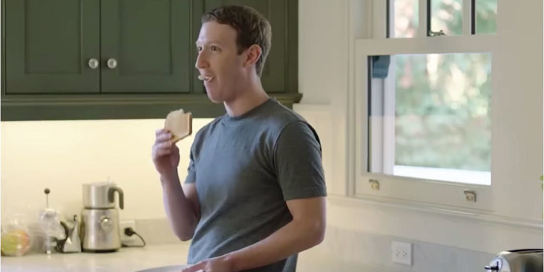 Mark Zuckerberg in a demonstration video for his custom-made AI assistant, Jarvis, 2016.