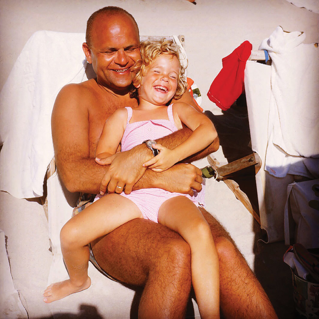 Dani Shapiro with her father, Paul Shapiro, Bermuda, ca. 1965.