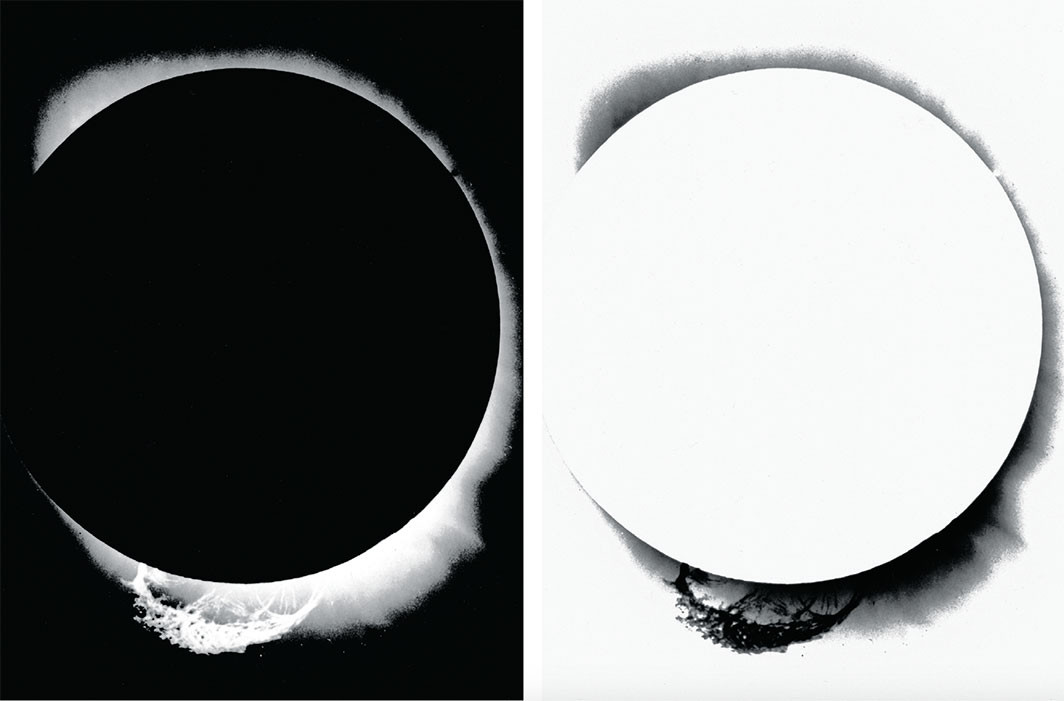 Arthur Stanley Eddington’s photo of the 1919 eclipse.