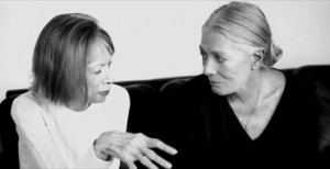 Joan Didion and Vanessa Redgrave