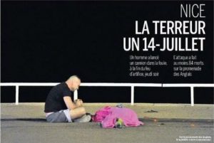 The front page of Le Monde