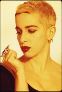 Kathy Acker. Photo by Michel Delsol.