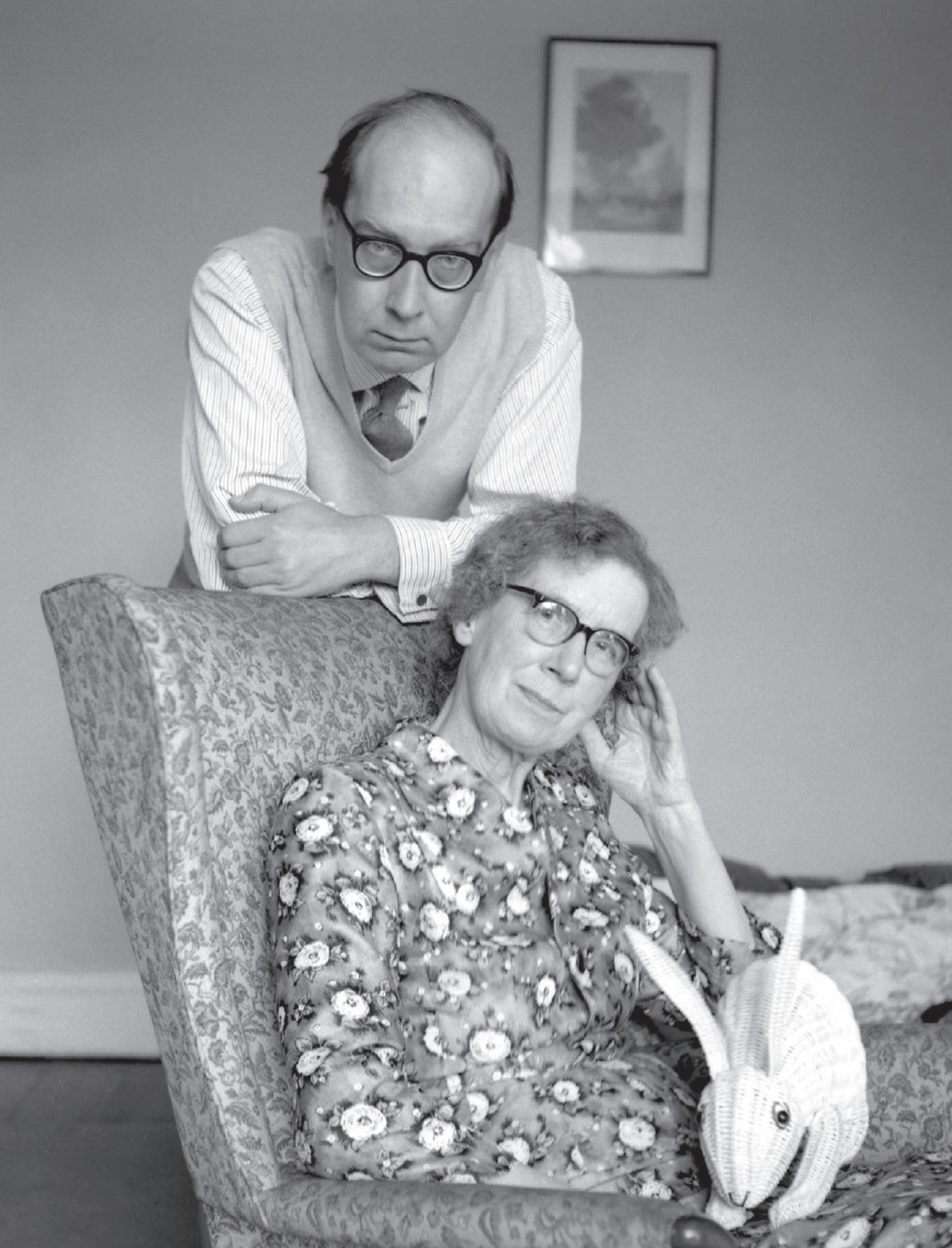 Philip Larkin and his mother, Eva, 1962.