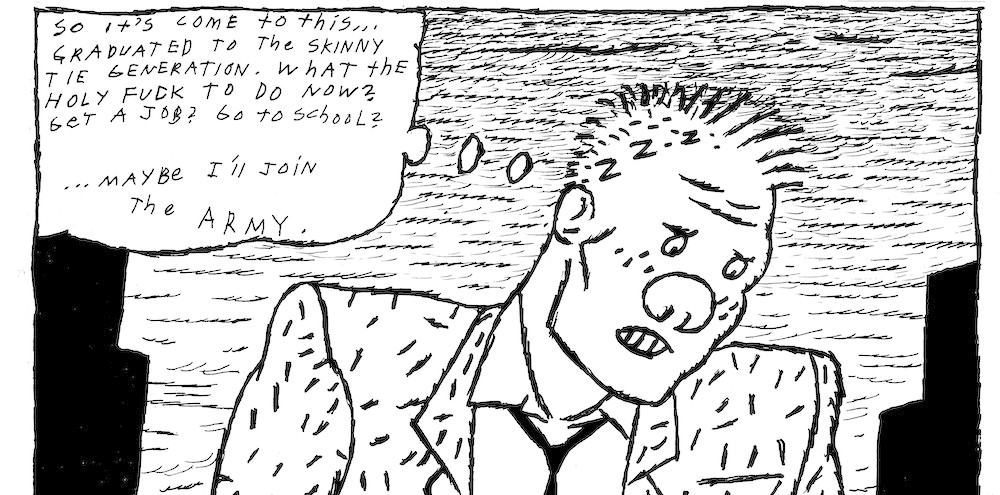 Panel from Gary Panter's Jimbo: Adventures in Paradise (New York Review Comics, 2021).