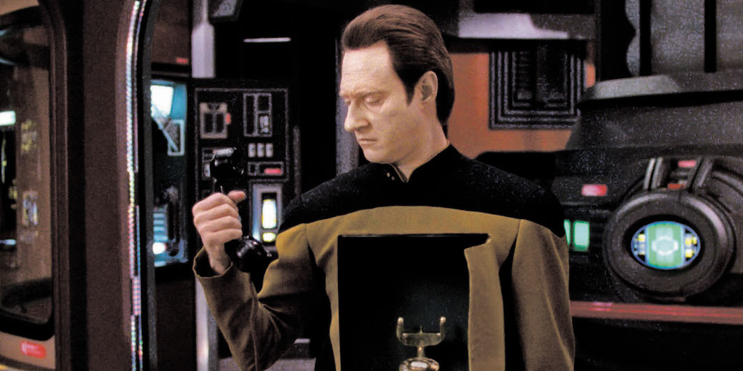 Star Trek: The Next Generation, season 7, episode 6, 1993. Data (Brent Spiner).