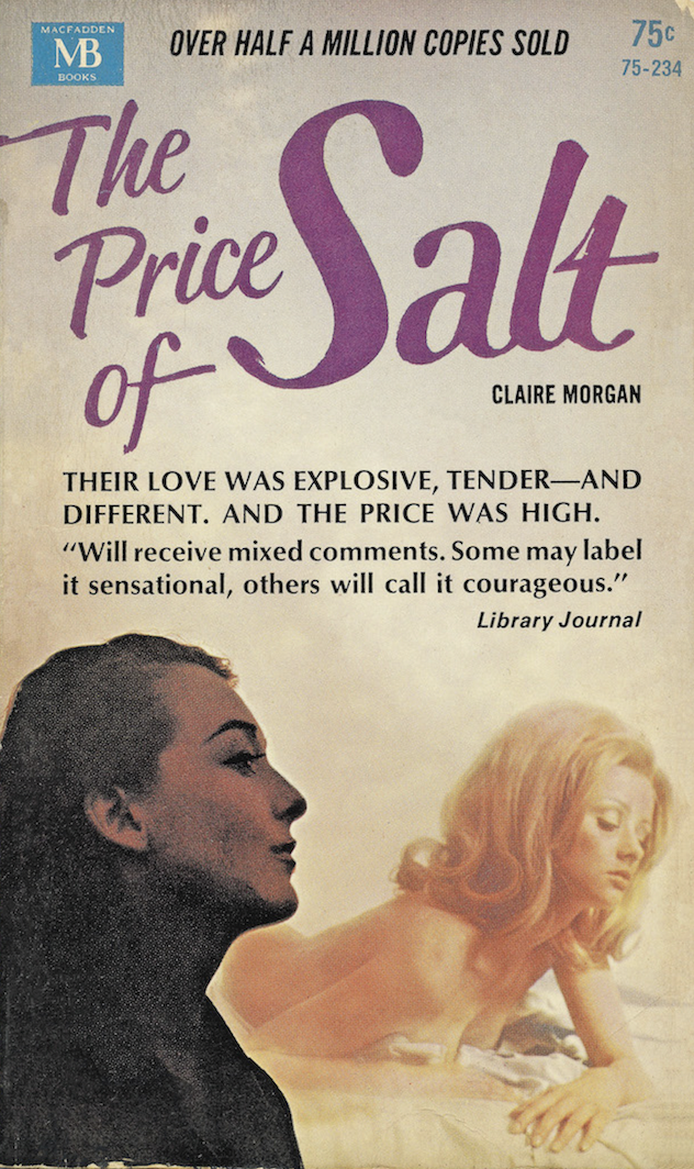 Cover of the 1969 MacFadden edition of Patricia Highsmith's 1952 The Price of Salt.