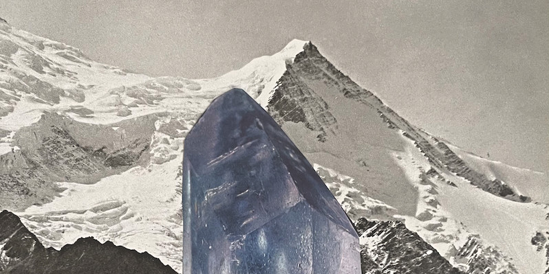 Lia Rochas-Pàris, _Steine et Felsen 7 (Stones and Rocks 7), 2020, paper collage, 29 x 21".