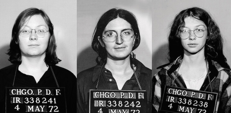 Mug shots for members of The Janes, 1972. Courtesy HBO