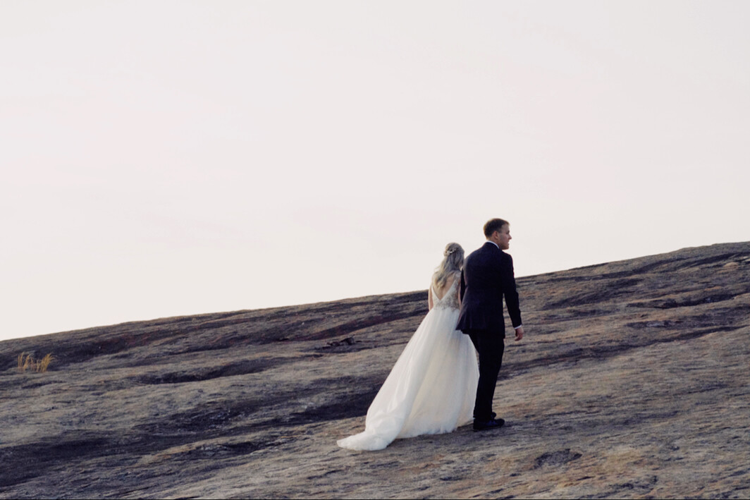 Blake Bulter and Molly Brodak's wedding photo, Arabia Mountain, Stonecrest, GA, 2017.