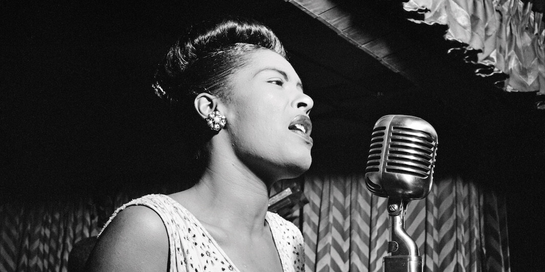 Billie Holiday, Downbeat Club, New York, NY, Feburary 1947. Photo: Library of Congress/William P. Gottlieb.